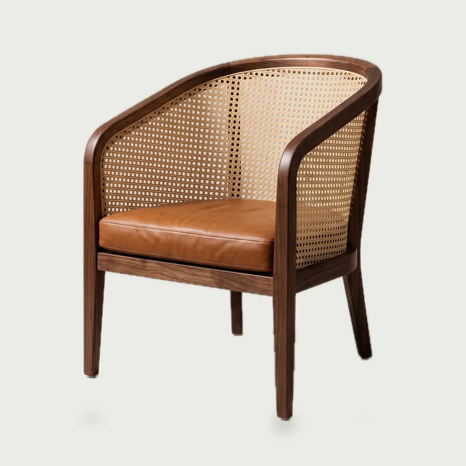 Cane Barrel Tub Chair