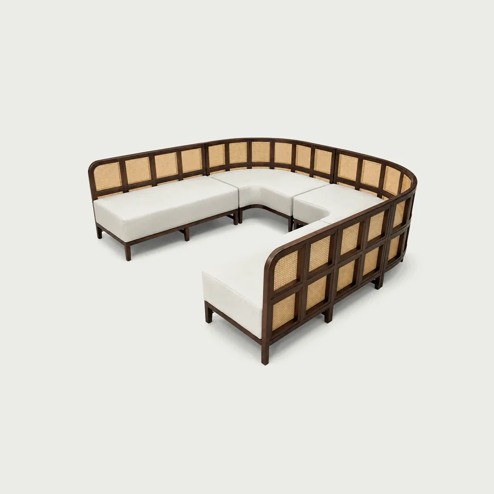 Cane Lattice Modular Sectional