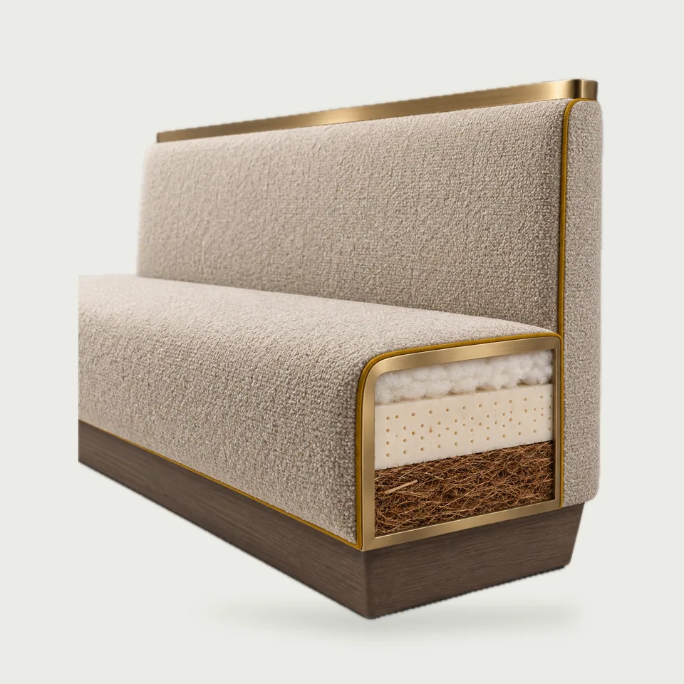 Latex and Coir Cushion Booth