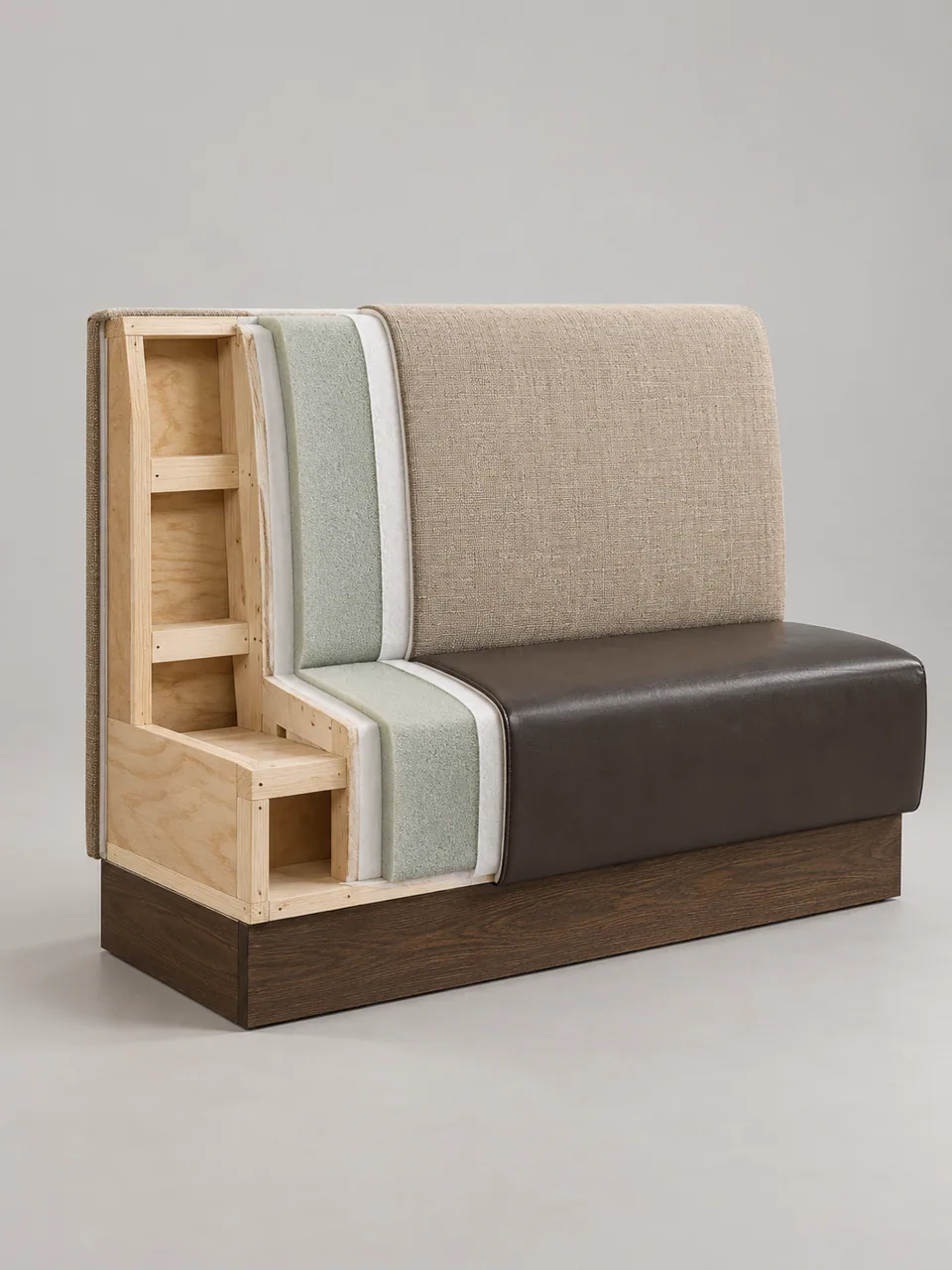 Linen-Back Plinth Booth view 2