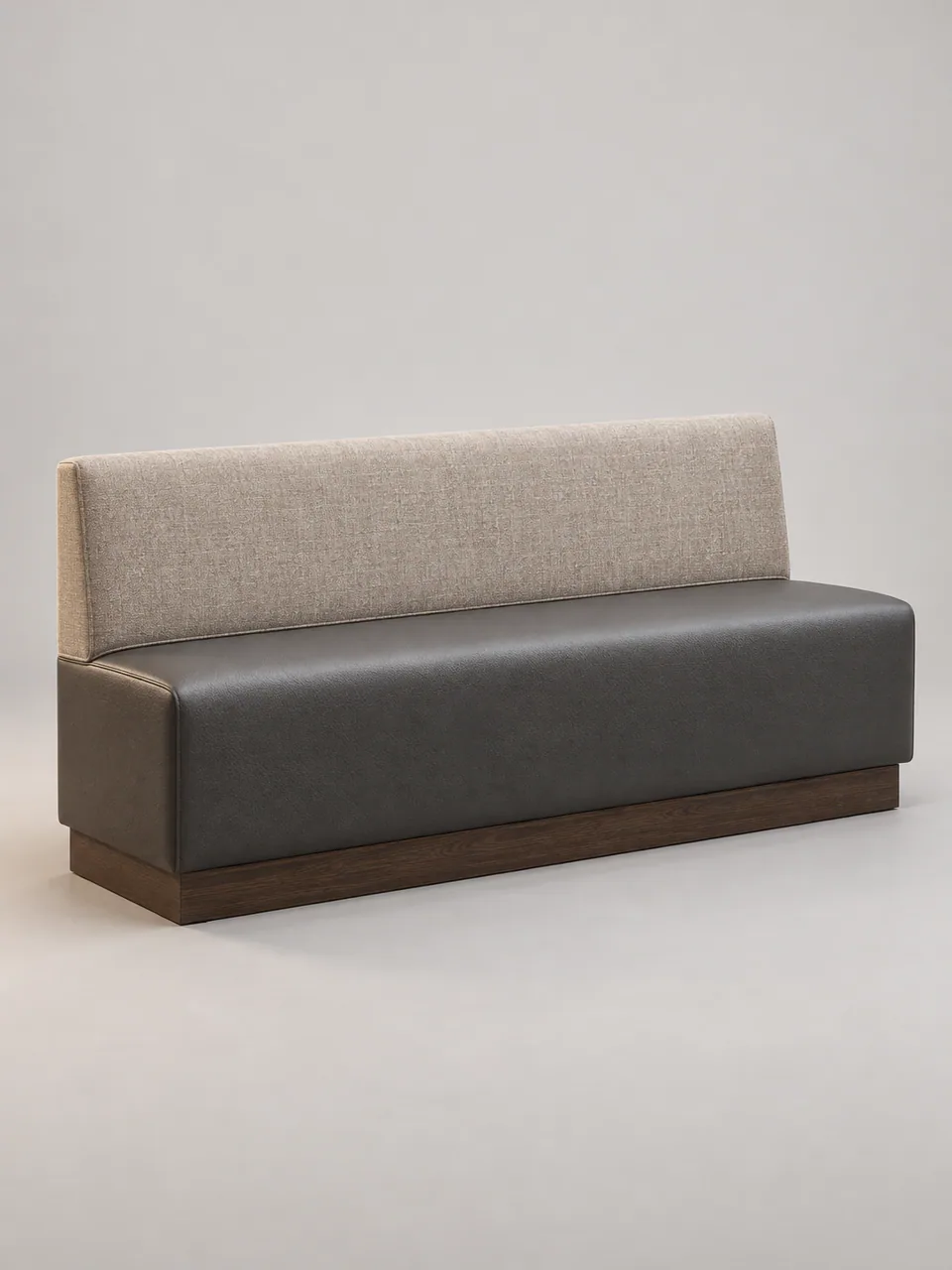 Low-Back Café Plinth Bench