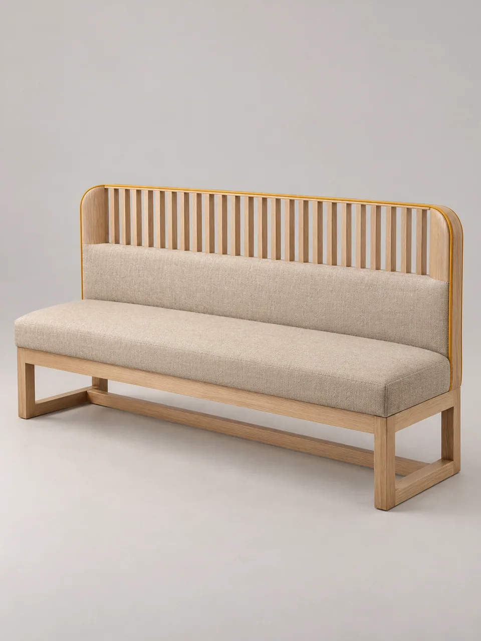 Oak Spindle-Back Bench