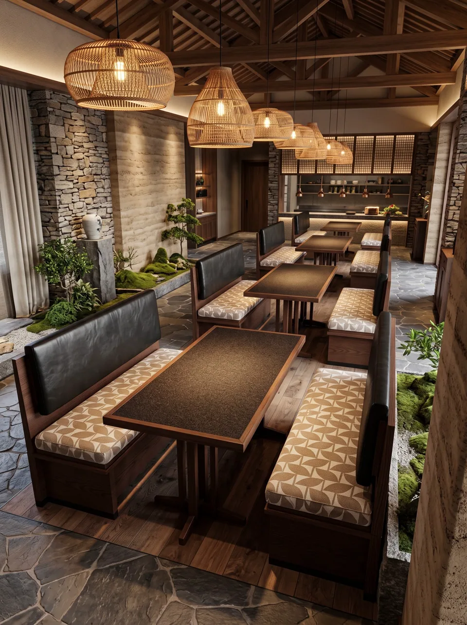Rattan Armchair and Booth Set view 5