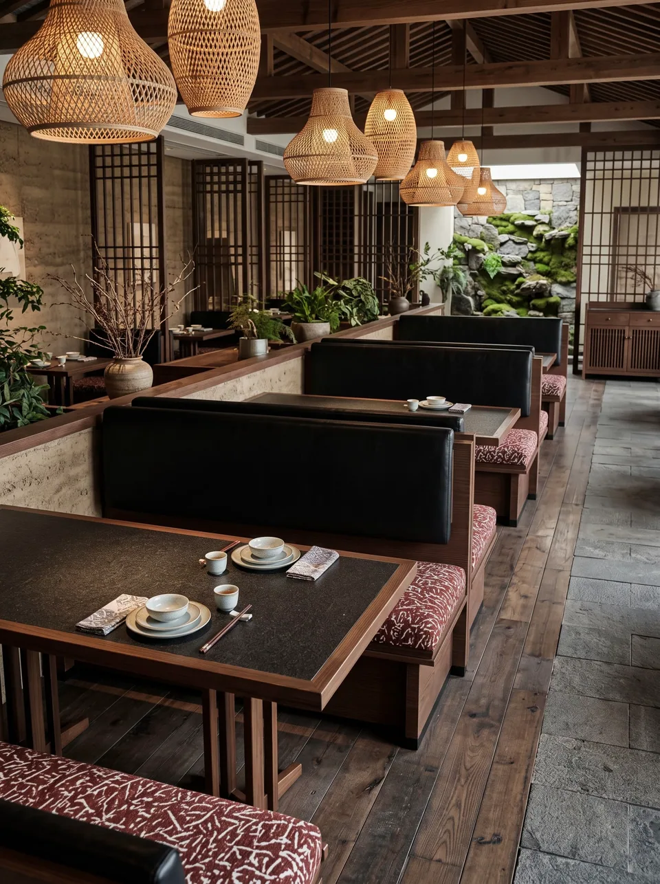Rattan Armchair and Booth Set view 6