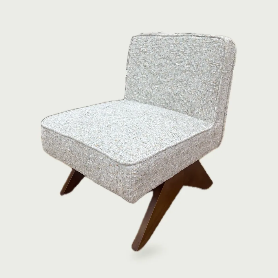 X-Base Tweed Slipper Chair